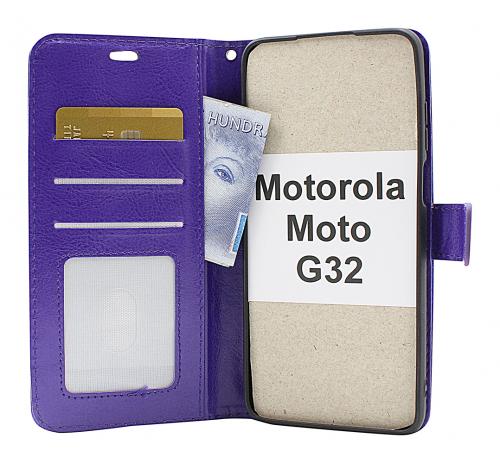 Crazy Horse Wallet Motorola Moto G32