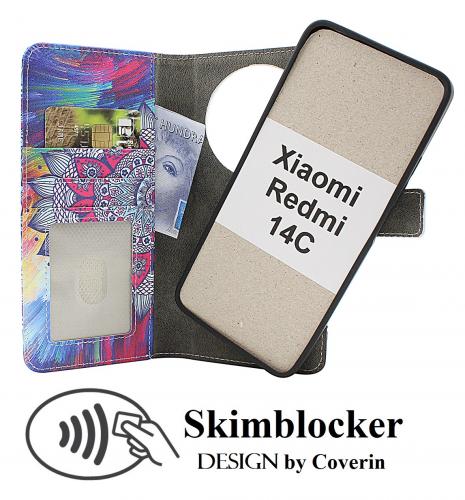 Skimblocker Xiaomi Redmi 14C Magnet Mobilcover Design