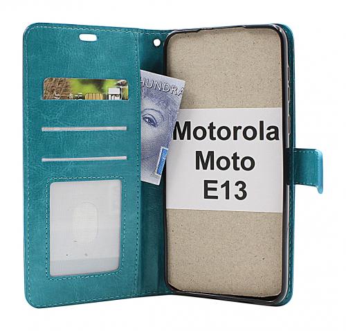 Crazy Horse Wallet Motorola Moto E13