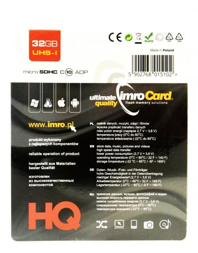 Imro Micro SD Hukommelseskort