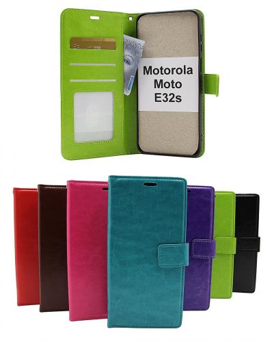 Crazy Horse Wallet Motorola Moto E32s