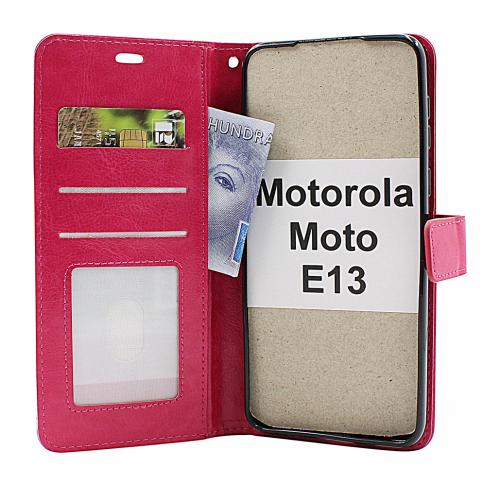 Crazy Horse Wallet Motorola Moto E13