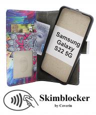 Skimblocker Samsung Galaxy S22 5G Magnet Mobilcover Design