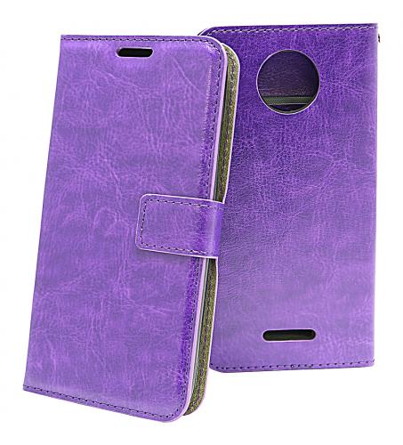 Crazy Horse Wallet Moto C Plus