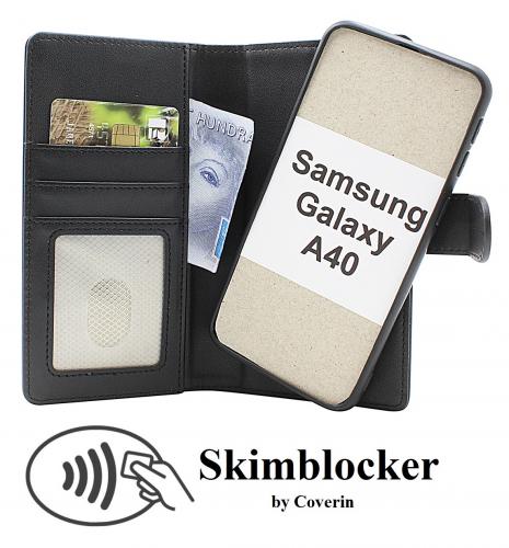 Skimblocker Samsung Galaxy A40 Magnet Mobilcover