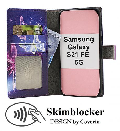 Skimblocker Samsung Galaxy S21 FE 5G Magnet Mobilcover Design