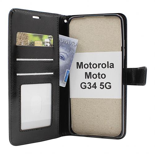 Crazy Horse Wallet Motorola Moto G34 5G