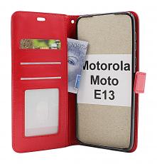 Crazy Horse Wallet Motorola Moto E13