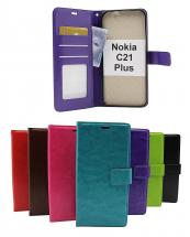 Crazy Horse Wallet Nokia C21 Plus