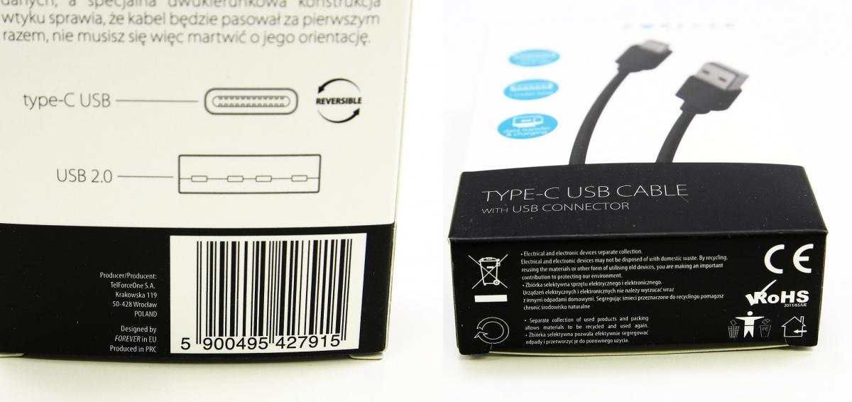 Forever Type C USB 2.0 Oplader til Bil