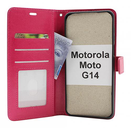 Crazy Horse Wallet Motorola Moto G14