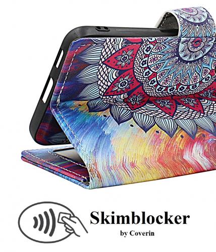 Skimblocker Samsung Galaxy S22 5G Magnet Mobilcover Design