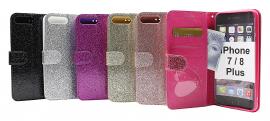 Standcase Glitter Wallet iPhone 7 Plus / 8 Plus