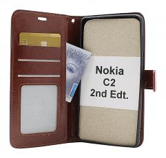 Crazy Horse Wallet Nokia C2 2nd Edition