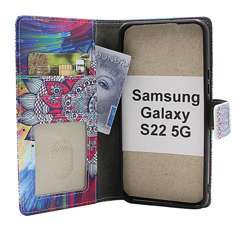 Skimblocker Samsung Galaxy S22 5G Magnet Mobilcover Design