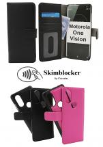 Skimblocker Magnet Wallet Motorola One Vision