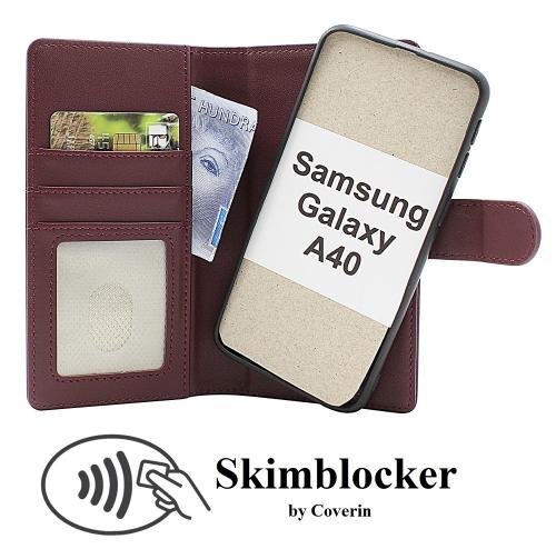 Skimblocker Samsung Galaxy A40 Magnet Mobilcover