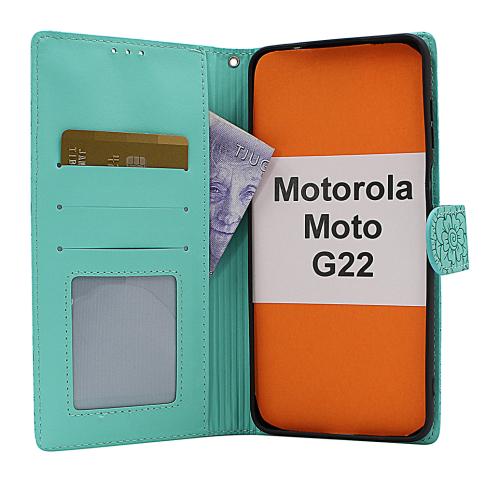 Flower Standcase Wallet Motorola Moto G22