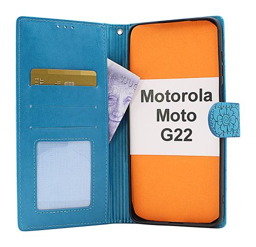 Flower Standcase Wallet Motorola Moto G22