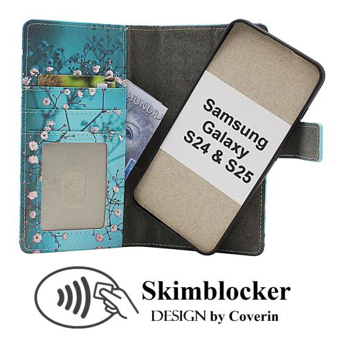 Skimblocker Samsung Galaxy S25 Magnet Mobilcover Design