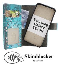 Skimblocker Samsung Galaxy S22 5G Magnet Mobilcover Design