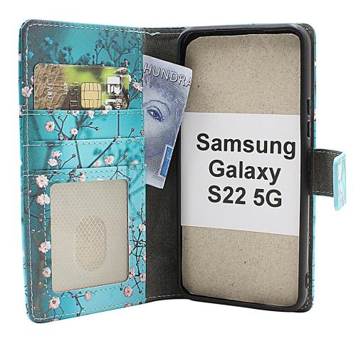 Skimblocker Samsung Galaxy S22 5G Magnet Mobilcover Design