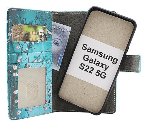 Skimblocker Samsung Galaxy S22 5G Magnet Mobilcover Design