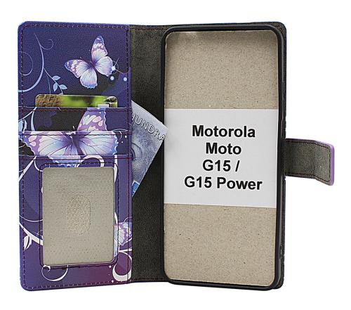 Skimblocker Motorola Moto G15 / G15 Power Magnet Mobilcover Design