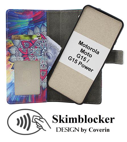 Skimblocker Motorola Moto G15 / G15 Power Magnet Mobilcover Design