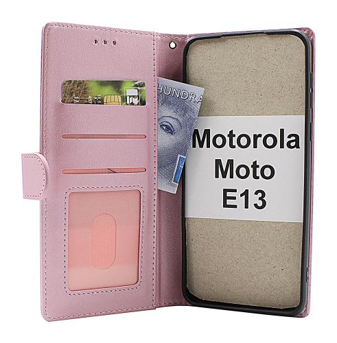 Zipper Standcase Wallet Motorola Moto E13
