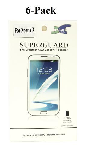 6-Pack Skærmbeskyttelse Sony Xperia X (F5121)