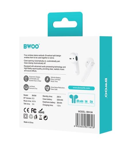 In-Ear Trådløst headset, BWOO BW94