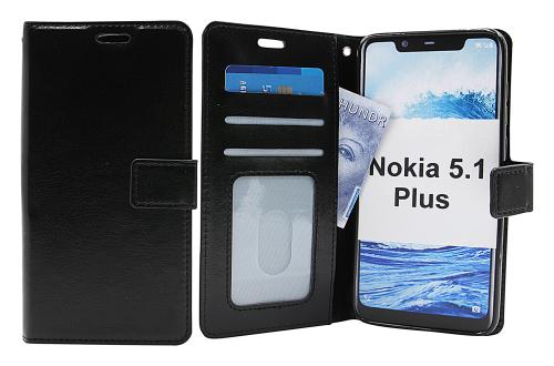 Crazy Horse Wallet Nokia 5.1 Plus