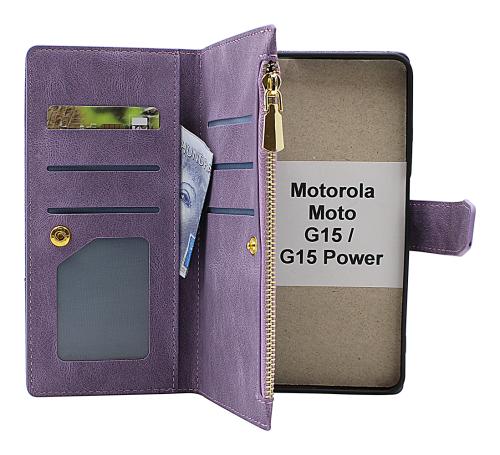 XL Motorola Moto G15 / G15 Power Luksus Mobilcover