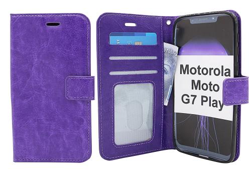 Crazy Horse Wallet Motorola Moto G7 Play