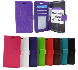 Crazy Horse Wallet Motorola Moto G7 Play