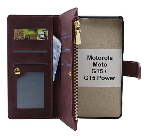 XL Motorola Moto G15 / G15 Power Luksus Mobilcover