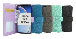 Flower Standcase Wallet iPhone 12 / 12 Pro (6.1)