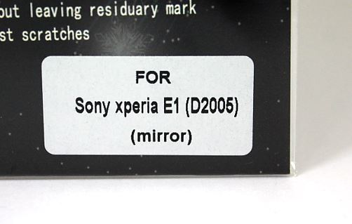 Skrmbeskyttelse med spejlfunktion Sony Xperia E1 (D2005)