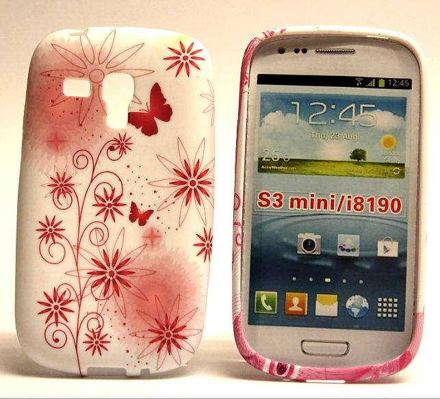 TPU Designcover Samsung Galaxy S3 Mini (Rdablommor