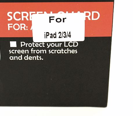 Skrmbeskyttelse iPad 2,3 & 4