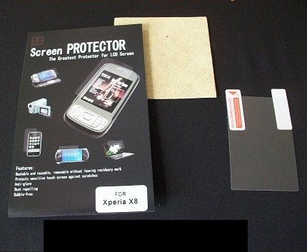 Skrmbeskyttelse Sony Ericsson Xperia X8