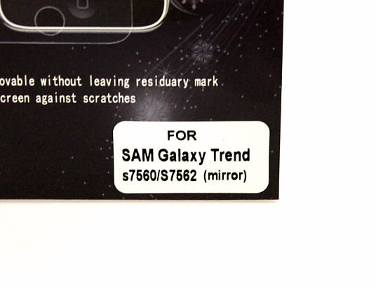 Skrmbeskyttelse med spejlfunktion Samsung Galaxy Trend Plus