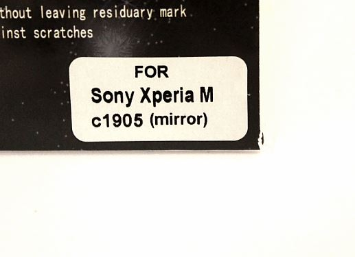 Skrmbeskyttelse med spejlfunktion Sony Xperia M (c1905)