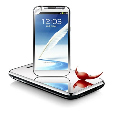 Skrmbeskyttelse med spejlfunktion Samsung Galaxy Note 2 (N7100)