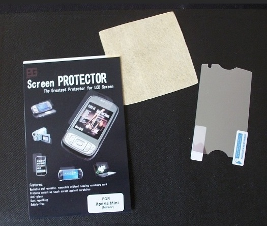 Skrmbeskyttelse med spejlfunktion Sony Ericsson Xperia Mini