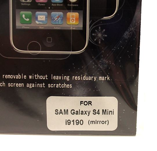 Skrmbeskyttelse med spejlfunktion Samsung S4 Mini (i9195/i9190)