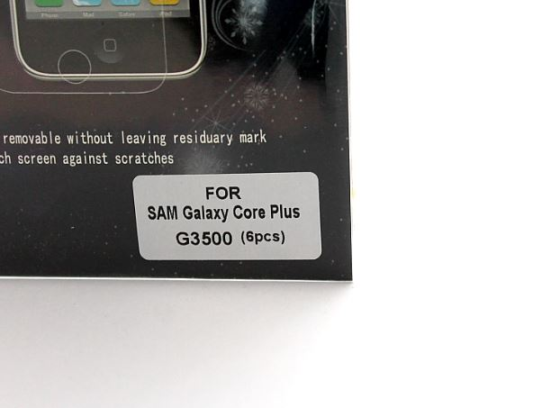 Skrmbeskyttelse Samsung Galaxy Core Plus (G3500)