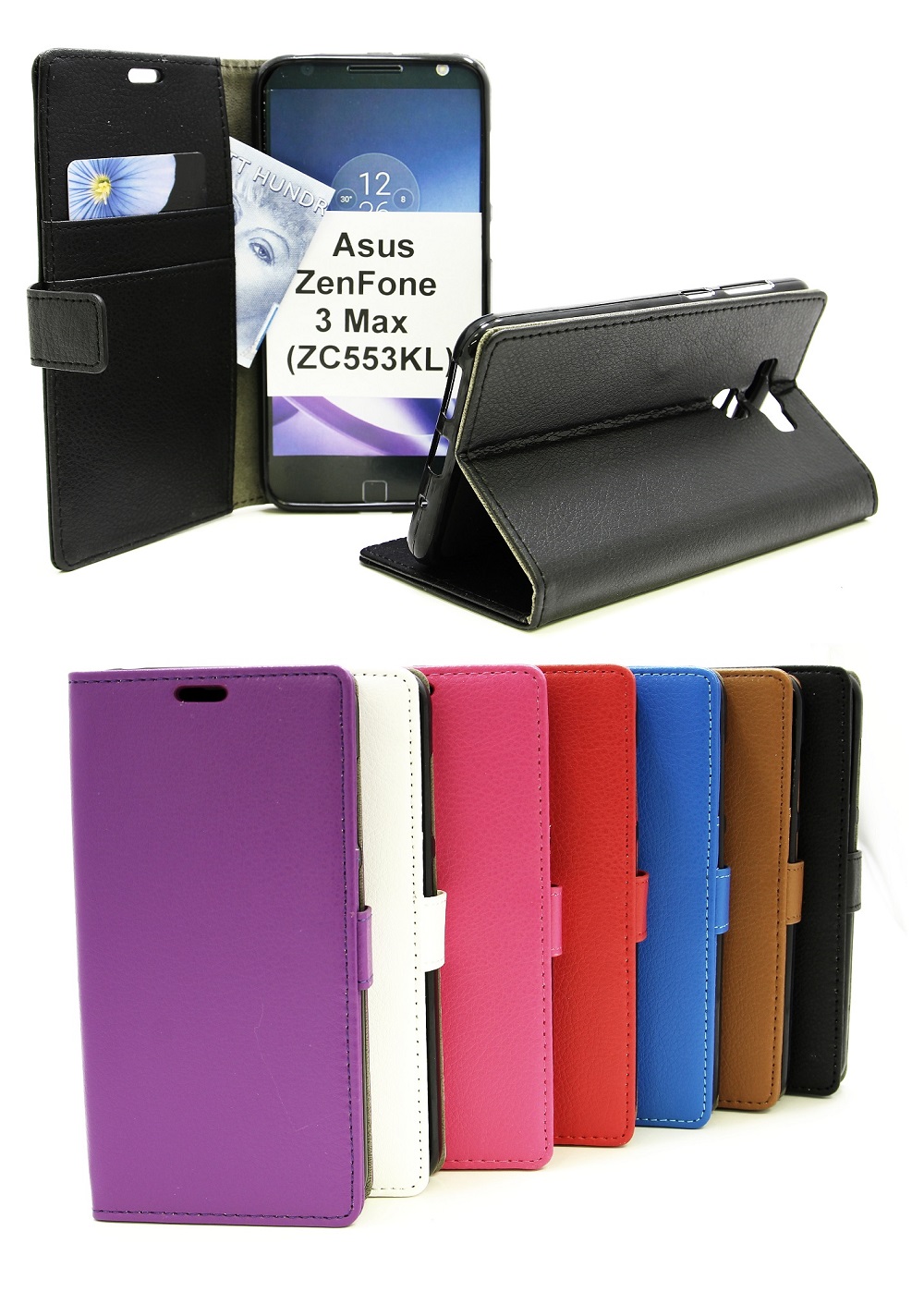 Standcase Wallet Asus ZenFone 3 Max (ZC553KL)