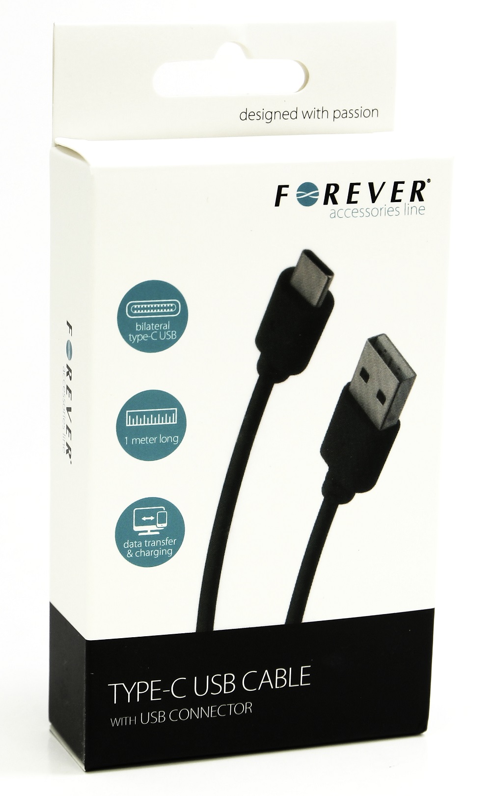 Forever Type C USB 2.0 Dual Oplader til Bil